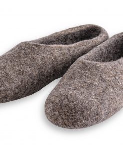 pantoffeln aus wolle grau handgemacht 4
