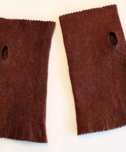 fingerlose handschuhe braun mit daumenloch