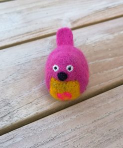 Figur Vogel aus Wolle
